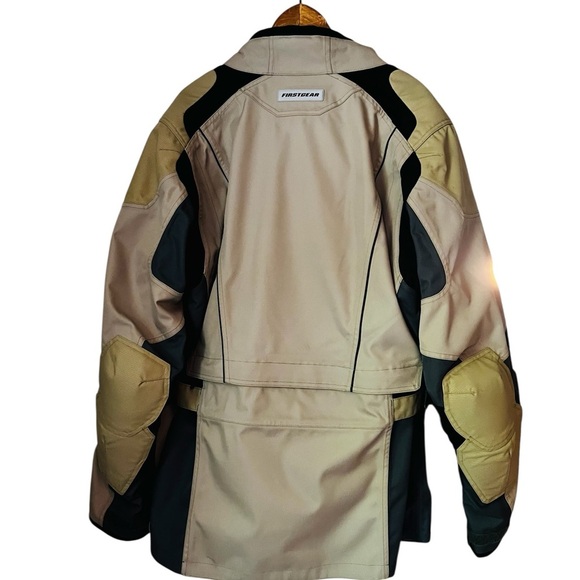 First Gear Kilimanjaro Men's Vintage Cycle Jacket Size XL KHAKI/Gray - Picture 2 of 16